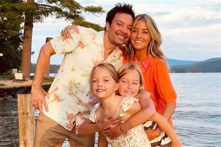 Jimmy Fallon pictured with his wife of 10-plus years Nancy Juvonen