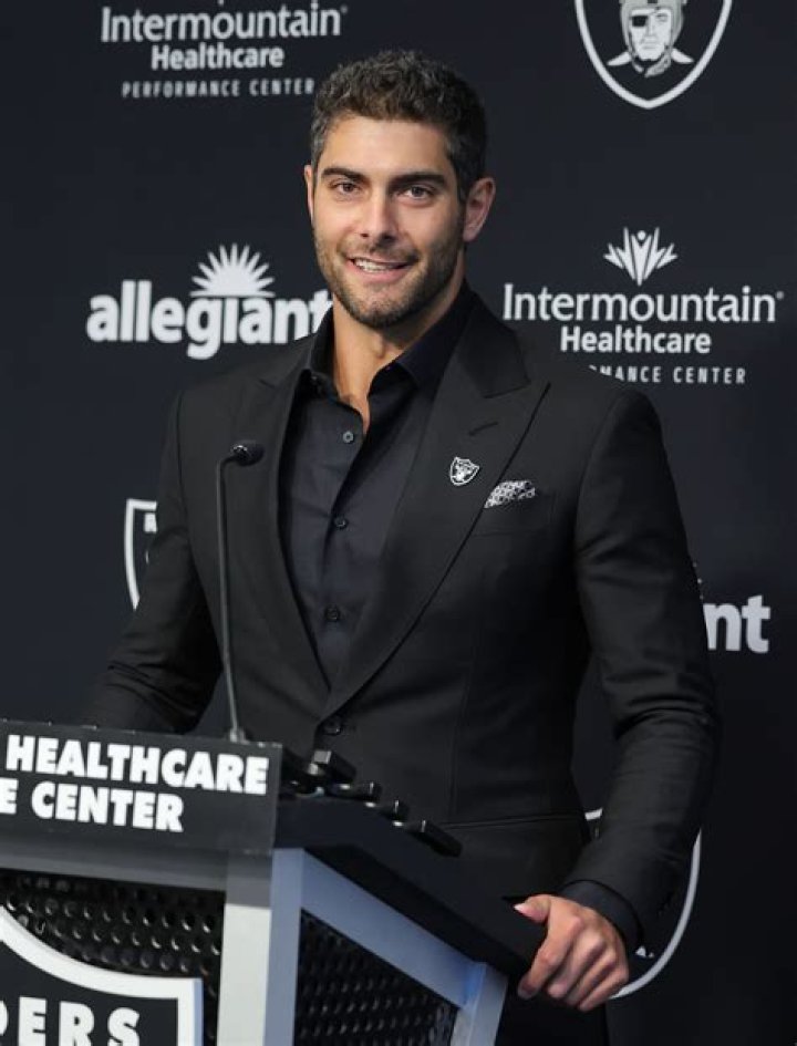 Jimmy Garoppolo is introduced as the new Las Vegas Raiders quarterback