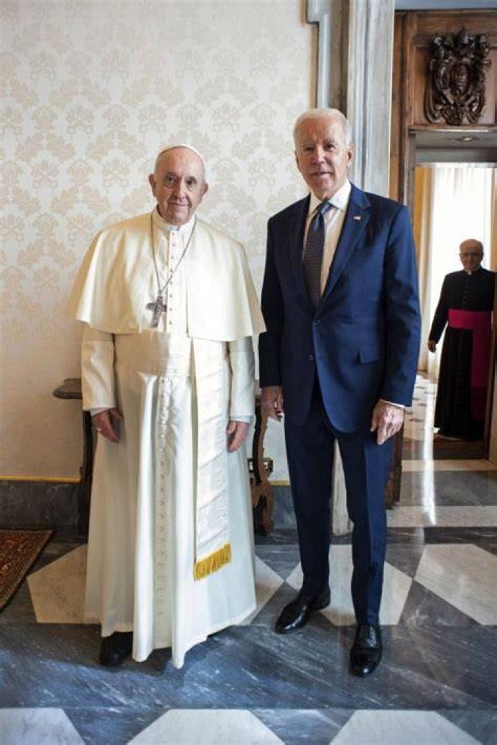 Joe Biden met Pope Francis while in Rome for the G20 summit