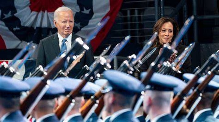 Joe Biden thanked the military and his fellow Americans at the Lincoln Memorial 