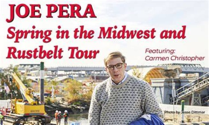 Joe Pera starts his Spring in the Midwest and Rustbelt tour on February 22, 2022.