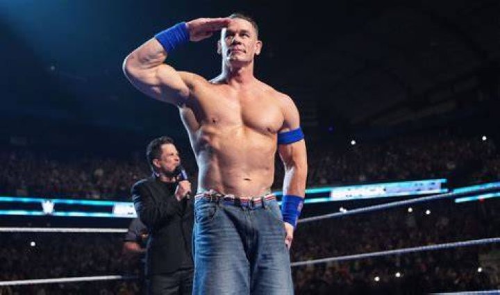 John Cena (R) opened up on his college football career on Kay Adams' (L) show, Up And Adams