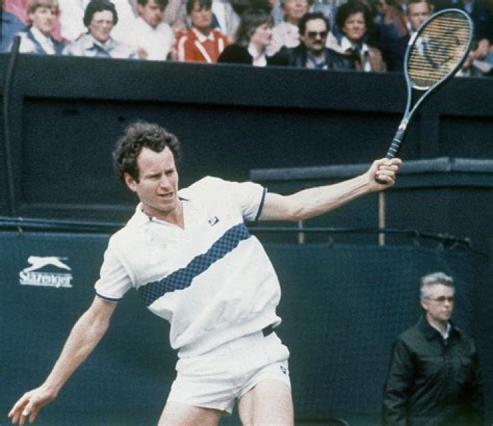 John McEnroe apparently had a problem with his earpiece