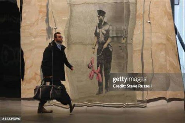 John rescued this Banksy artwork from a North London pub which was being demolished