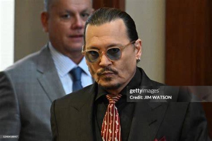Johnny Depp arrives at court in London today