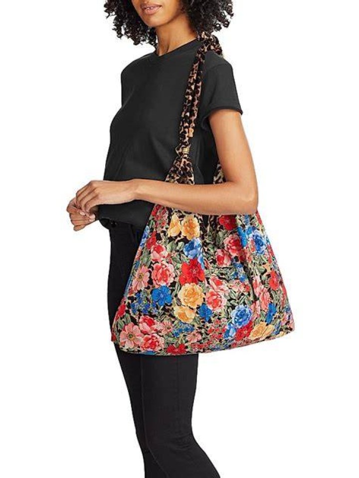Johnny Was Floral & Cheetah-Print Tote Bag