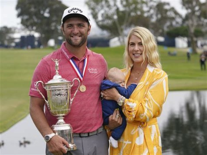  Jon Rahm and family at the Masters 2023