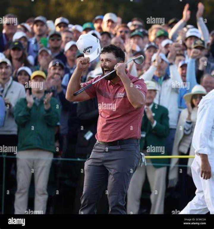  Jon Rahm celebrates winning the 2023 Masters with his family