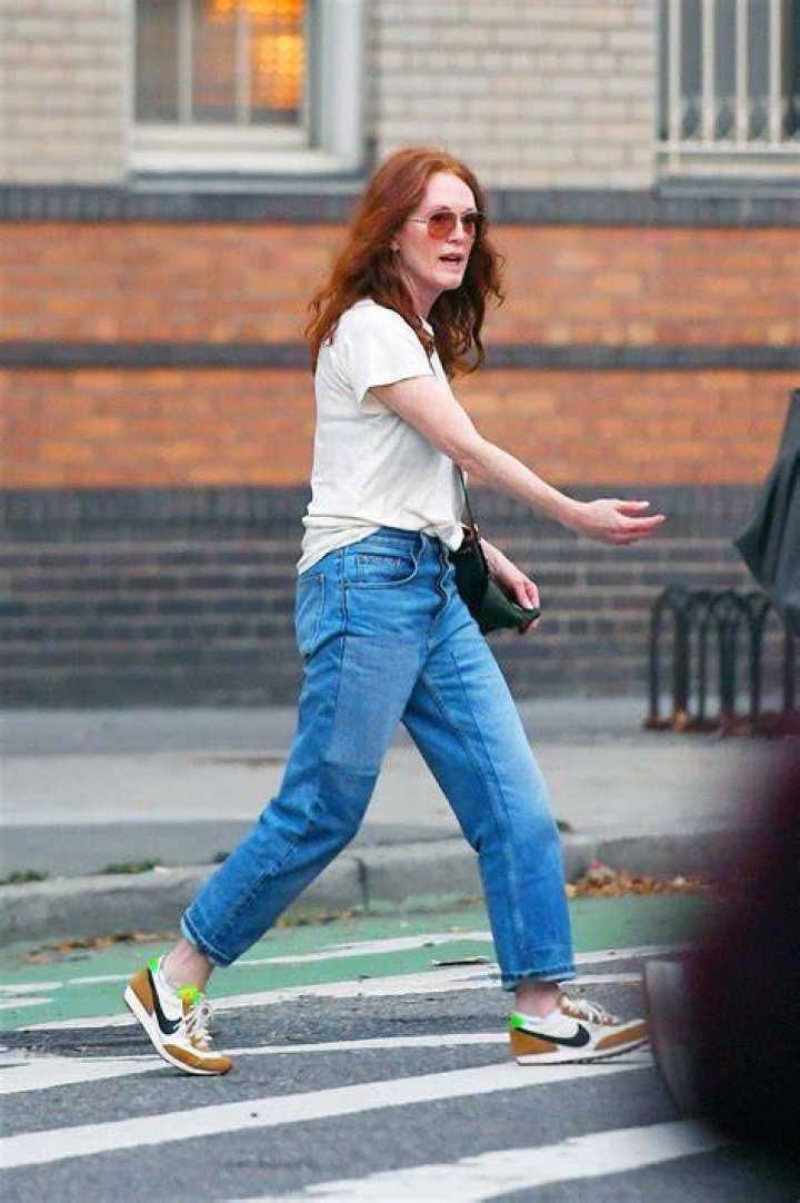 Julianne Moore in NYC on February 15, 2024.