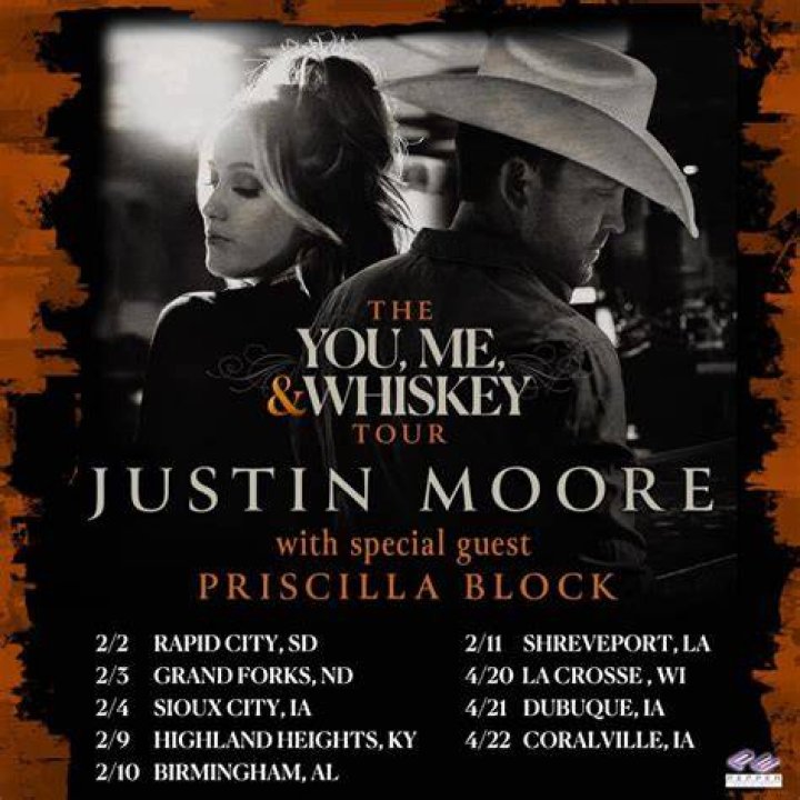 Justin Moore is on tour until November 2022