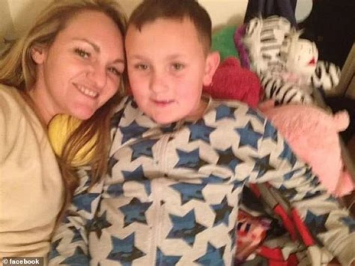 Kaden with his mum Lisa