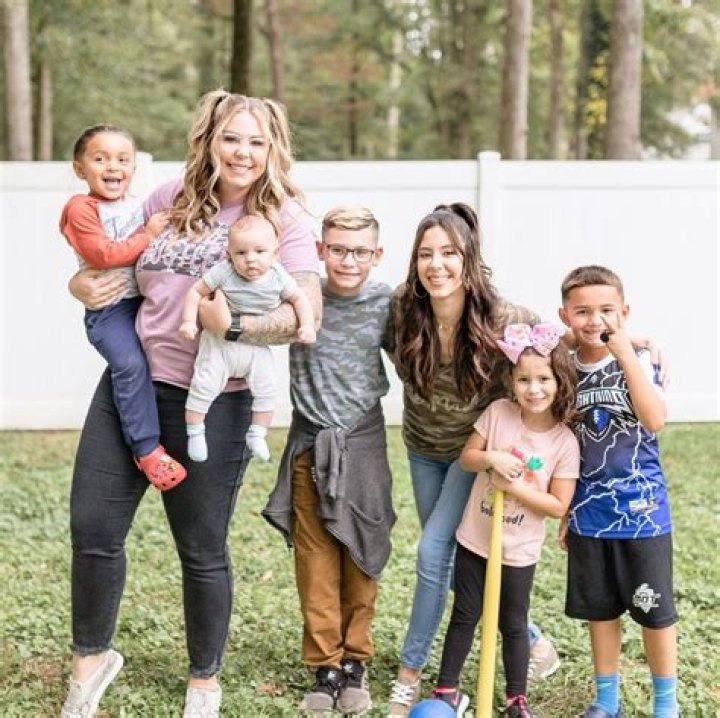 Kaily has four sons &ndash; seen here with Vee and her daughter ViVi