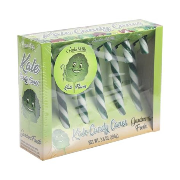 Kale Candy Canes Product Photo On Shelf