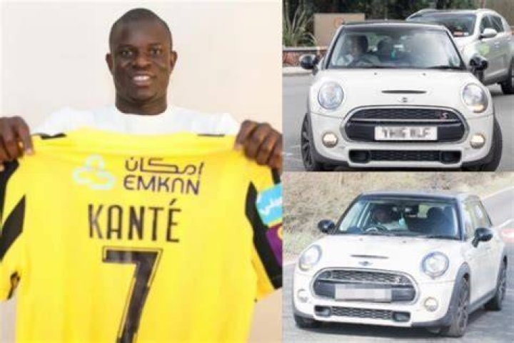 Kante seen driving his beloved Mini Cooper