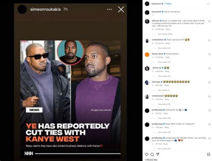 Kanye West returned to Instagram wearing a full face mask, gloves and goggles
