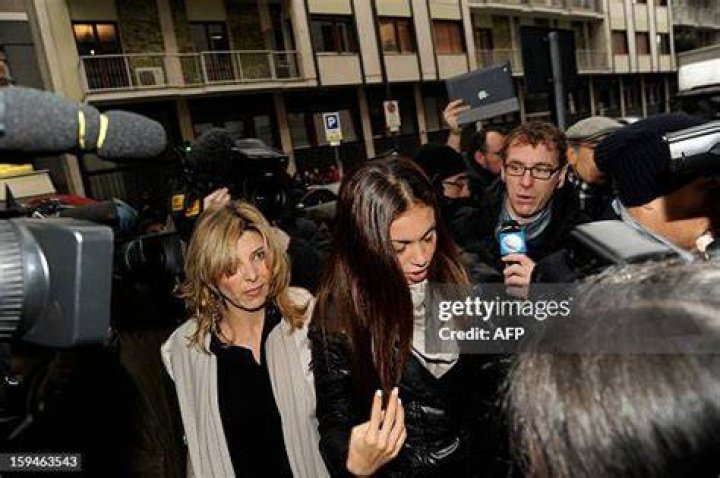  Karima, better known by her stage name 'Ruby the Heart Stealer' looks on as she arrives at court in Milan