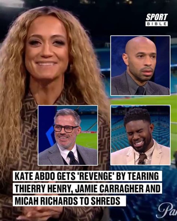 Kate Abdo did not wear a wedding ring during a recent TV appearance