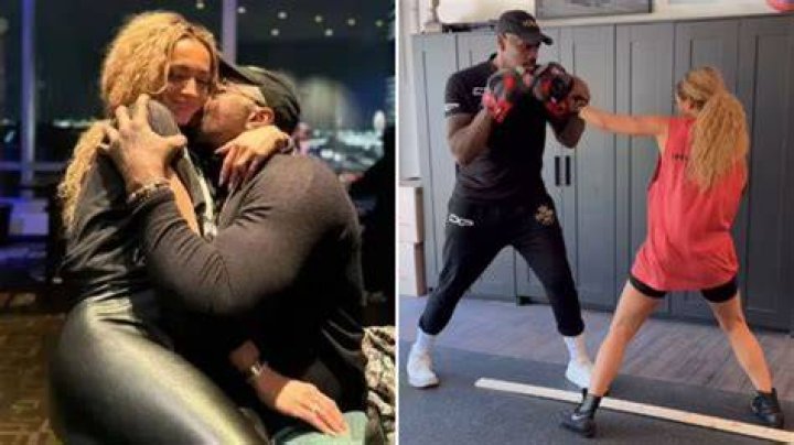 Kate Abdo training with Malik Scott