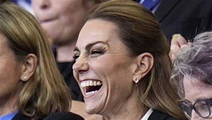 Kate and Will laughing