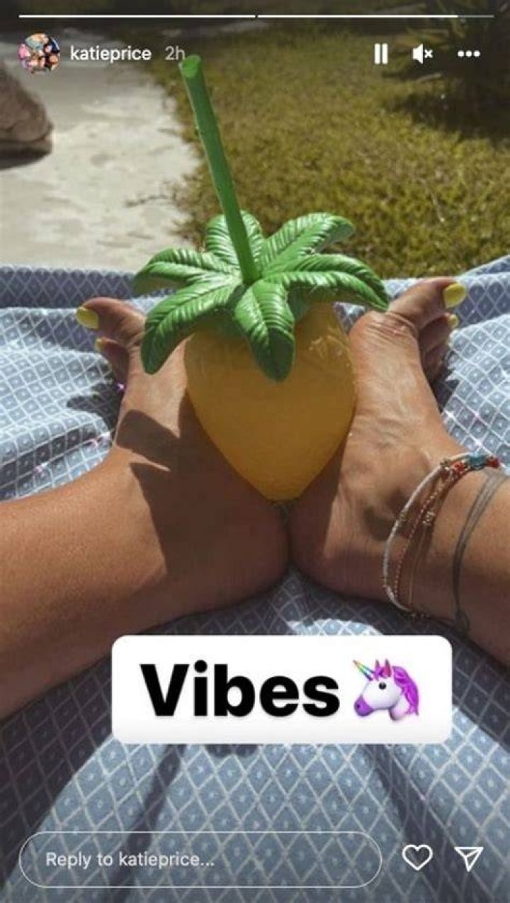 Katie posted a holiday video of herself relaxing around the pool in Turkey last year