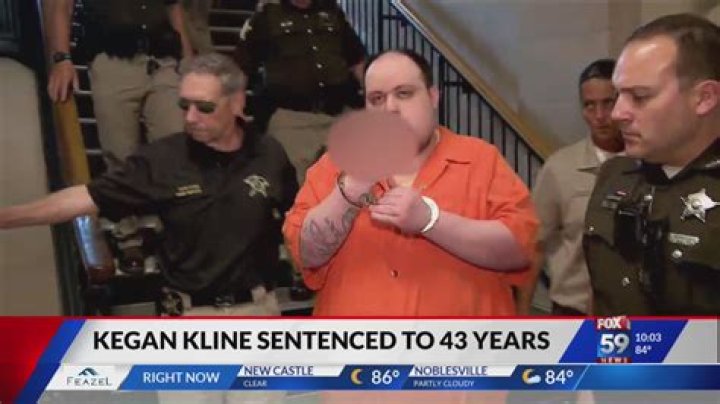 Kegan Kline, 28, (pictured) was linked to the Delphi murders, but never labeled a suspect