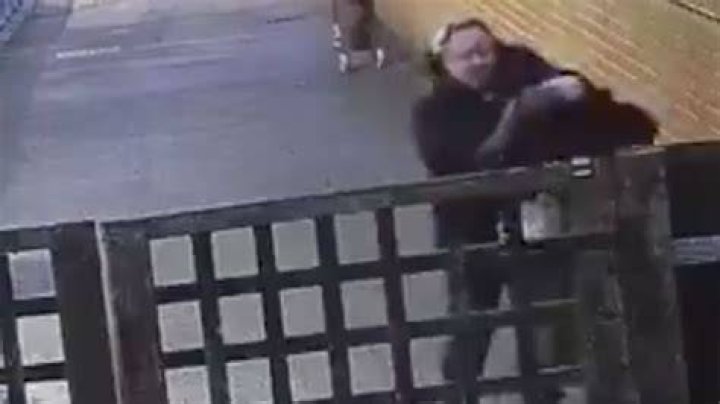 Keith Gowers, 59, was seen stalking the victim from behind before launching the attack