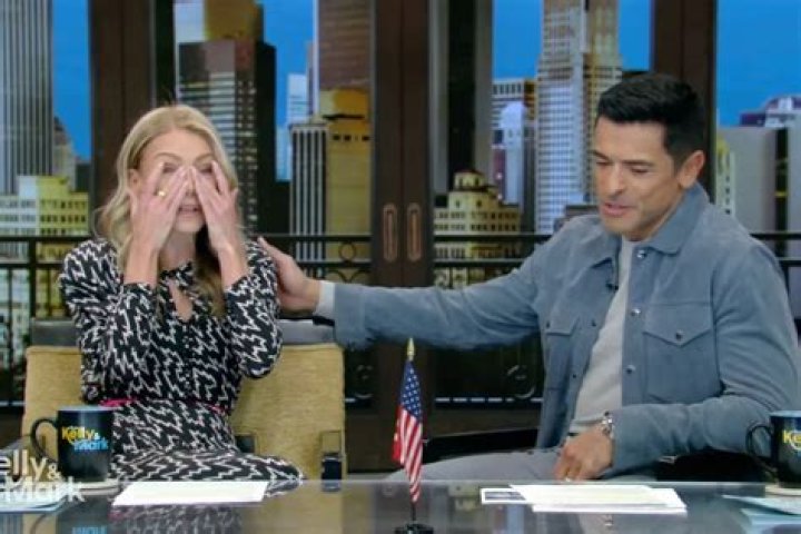 Kelly Ripa Brought to Tears Laughing at Husband Mark Consuelos Pixelated Crotch During Live With Kelly and Mark Segment 2