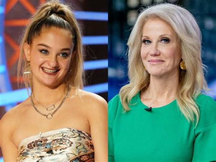 Kellyanne when she was 18 showing her bright blonde locks just two years after winning a beauty pageant