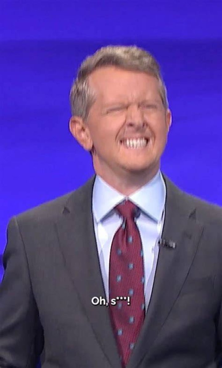 Ken Jennings messed up a Jeopardy! clue and cursed on-air