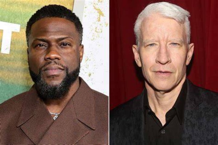 Kevin Hart, Anderson Cooper and John Cho