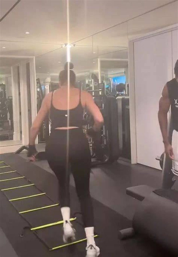 Khloe follows a strict workout regimen to keep her body in tip-top shape
