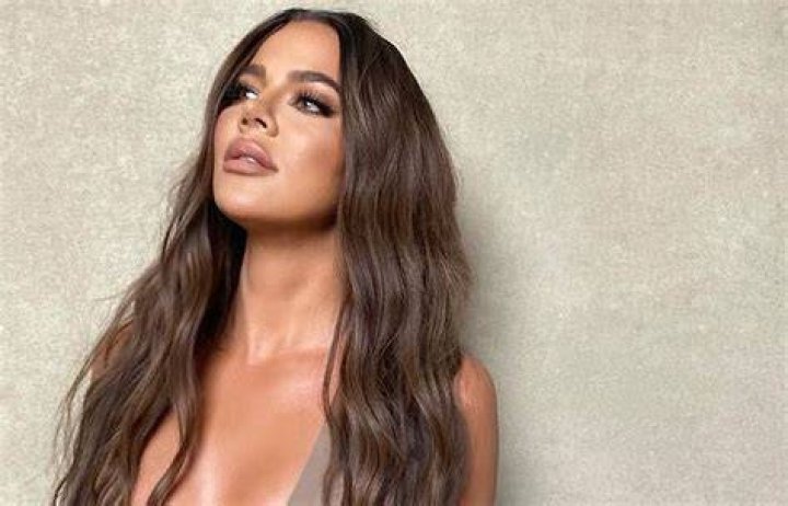 Khloe Kardashian appeared topless on a massive BILLBOARD for Good American jeans