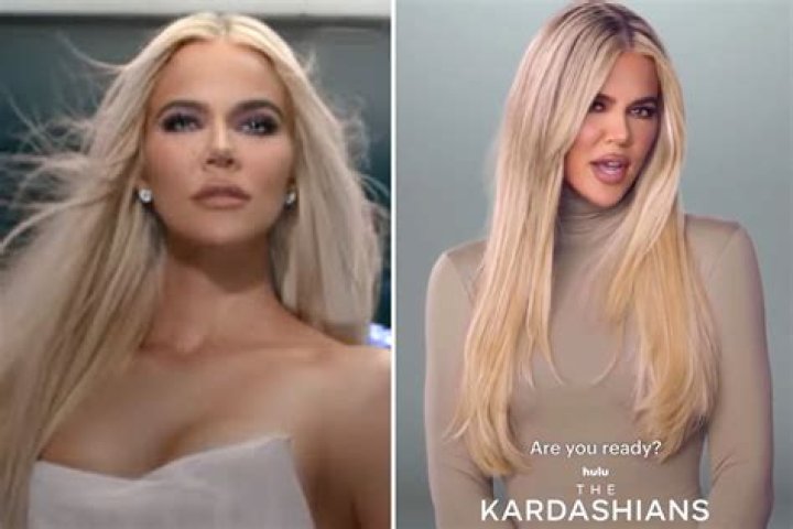 Khloe Kardashian looked unrecognizable with blue eyes in a new clip