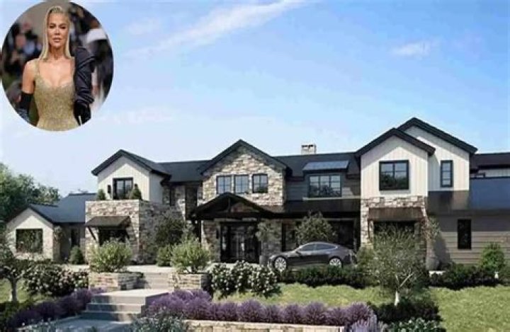 Khloe lives in a luxurious $17million Calabasas mansion that is positioned right next to her mother's $20million home