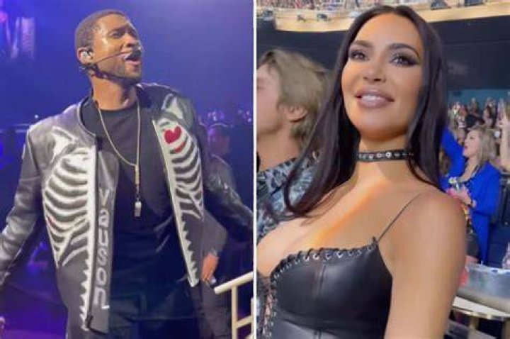 Kim Kardashian came on stage in a white wedding dress