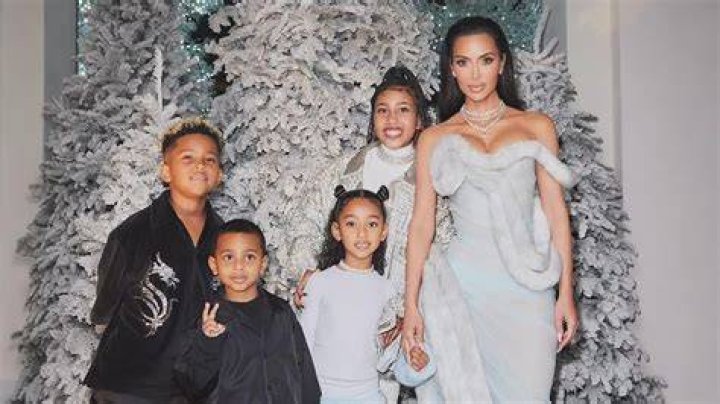 Kim likes the kids always to be 'selfie ready' 