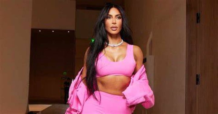 Kim went pink for her time in Japan