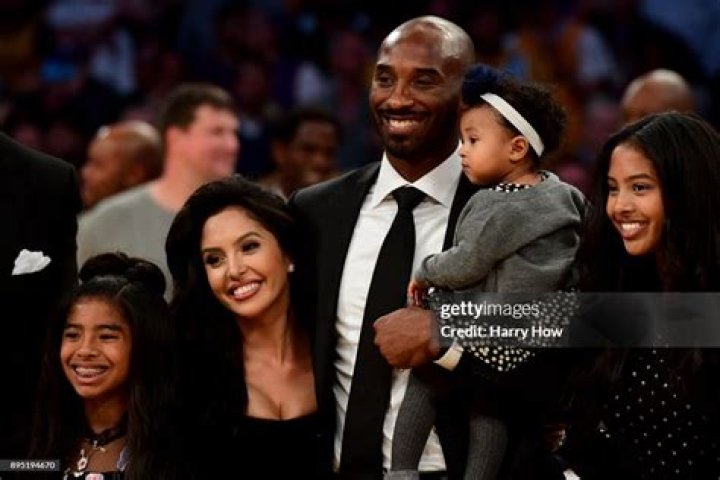  Kobe pictured with his wife Vanessa and their two eldest daughters, Natalia and Gianna