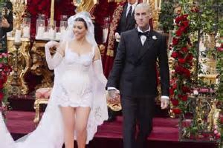 Kourtney and Travis welcomed their son Rocky in November 2023