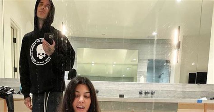 Kourtney Kardashian Goes Nearly Nude During Quarantine With Travis Barker