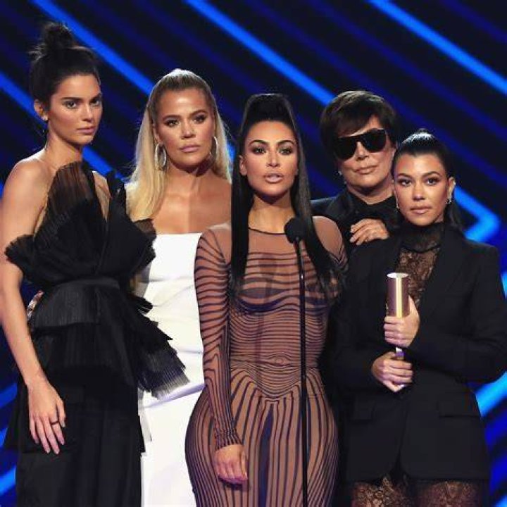 Kourtney pictured with her famous sisters