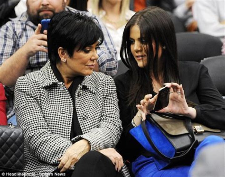 Kris looked annoyed when Khloe crashed their girls' day out