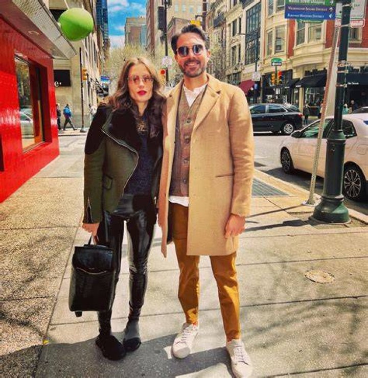 Kristina Partsinevelos and her husband, Justin Martin