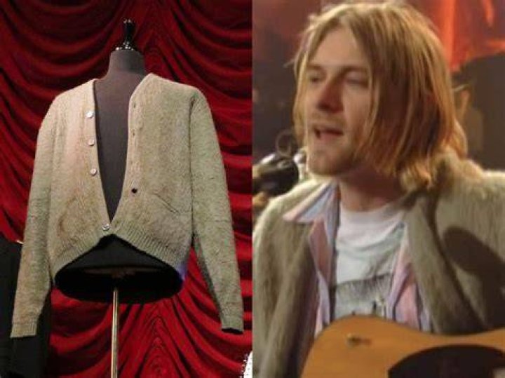 Kurt Cobain Green Cardigan Sold at Auction