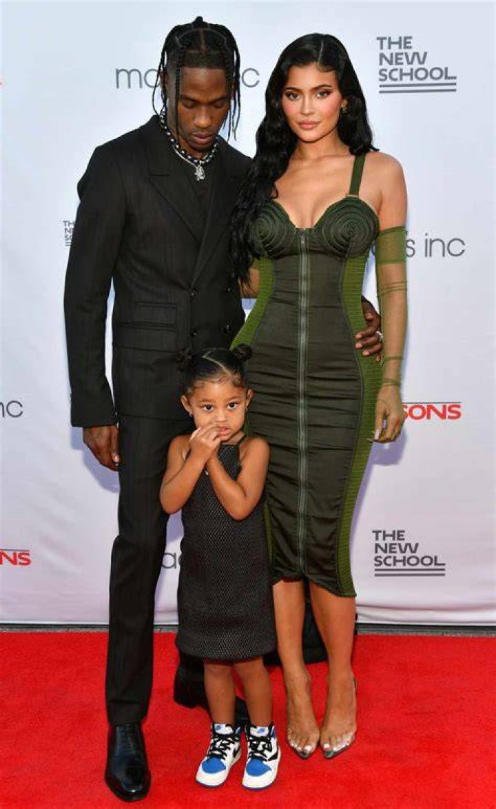 Kylie and Travis are parents to a daughter Stormi (pictured) and a son Aire, whom they threw two lavish birthday parties for earlier this month