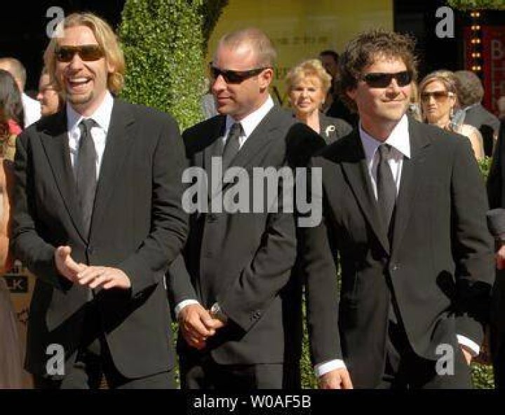 (L-R) Mike Kroeger, Daniel Adair, Chad Kroeger, and Ryan Peake of Nickelback at the 2023 JUNO Awards in Edmonton, Alberta, Canada, on March 13, 2023