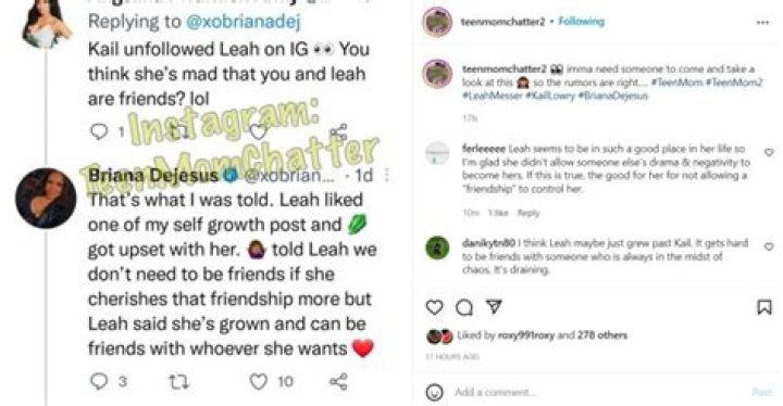  Leah slammed Kail for claiming her daughters are in "danger"