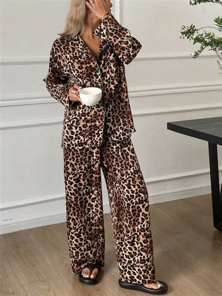 leopard print pajamas
