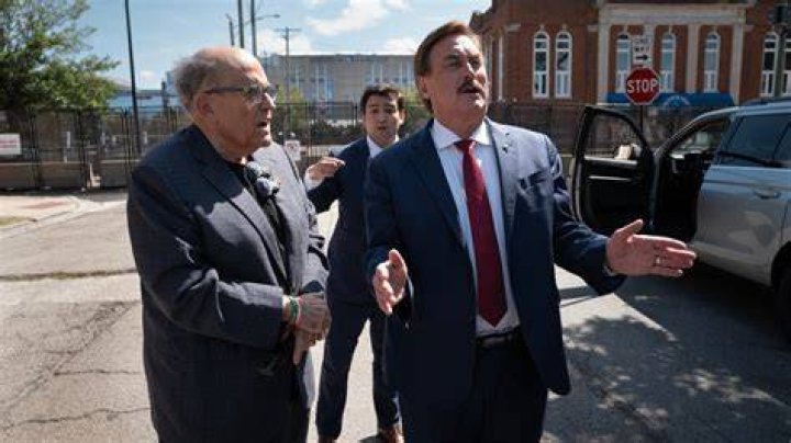 Lindell was seen at the White House last week