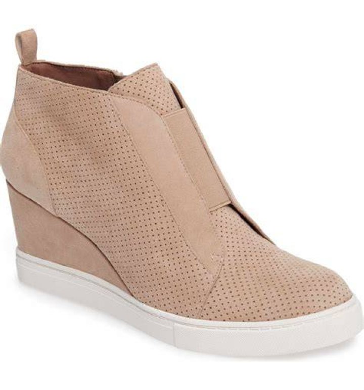 LINEA Paolo Felicia Wedge Sneaker (Black:Grey Camo Net Fabric)